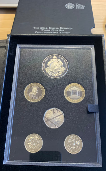 GB Great Britain United Kingdom 2014 Proof Coin Set Superb Condition.