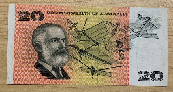 Commonwealth Of Australia 1967 R402 $20 Coombs Randle Banknote Fine