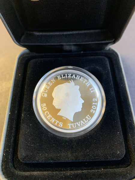 Tuvalu 2012 Perth Mint "Forever Love"  Coloured  50 cents 50c 1/2oz .999 Proof Silver Coin