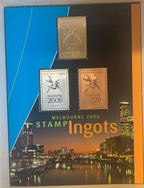 Australia 2006 Commonwealth Games 50c Stamp Ingots