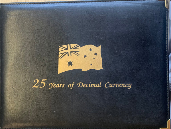 Australia 1991 25 Years of Decimal Currency  Coins & Banknotes Folder