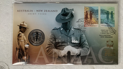 2015 50c  Australian & New Zealand ANZAC Joint Issue APTA Melbourne Show PNC
