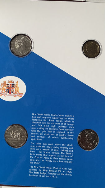 Australia 2001 Centenary of Federation Set of 9 States & Territories 20c & 50c Uncirculated Collection