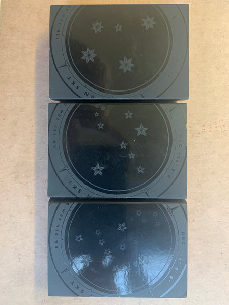 Australia 2012 Royal Australian Mint $5 Crux 2013 Pavo & 2014 Orion Domed 1oz 999 Silver Coin Box Cert