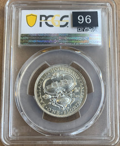 Australia 1927 2/- Florin Canberra Parliament House Uncirculated Graded PCGS MS64