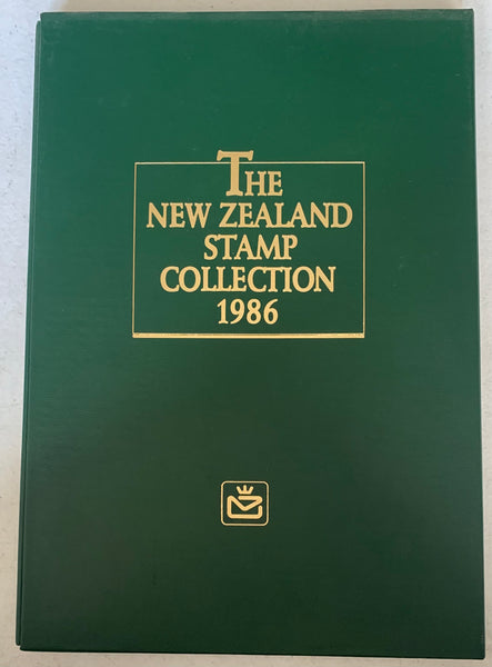 New Zealand 1986 Post Office Year Book containing all the different simplified stamps issued that year