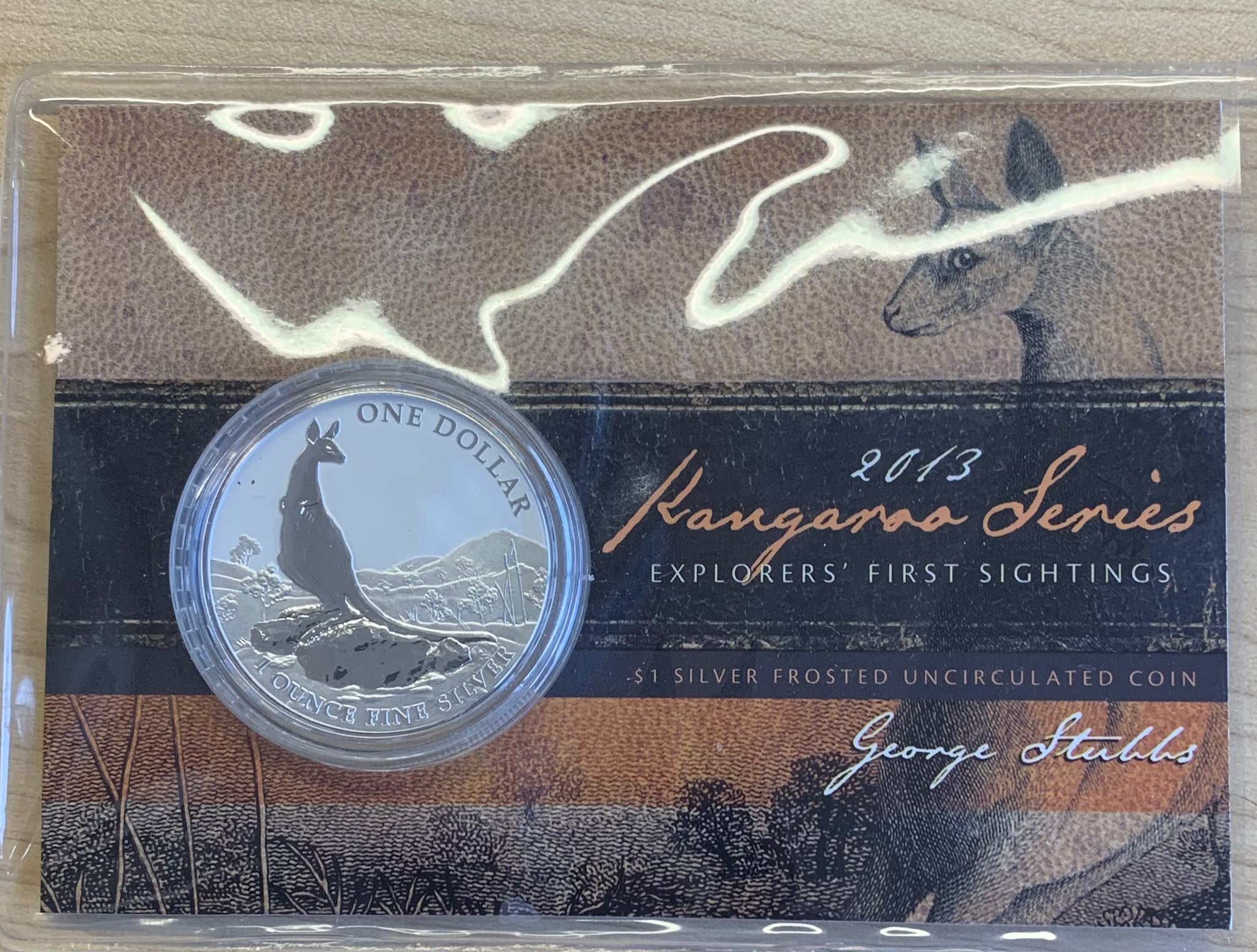 Australia 2013 Royal Australian Mint $1 1oz One Ounce Kangaroo Silver Coin