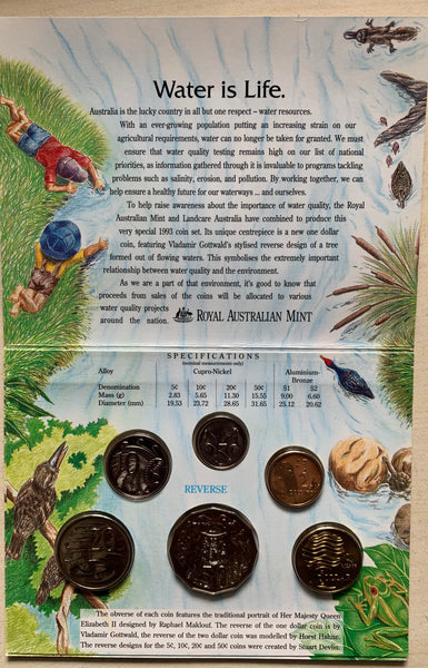 Australia 1993 Royal Australian Mint Uncirculated Coin Set. Superb Condition