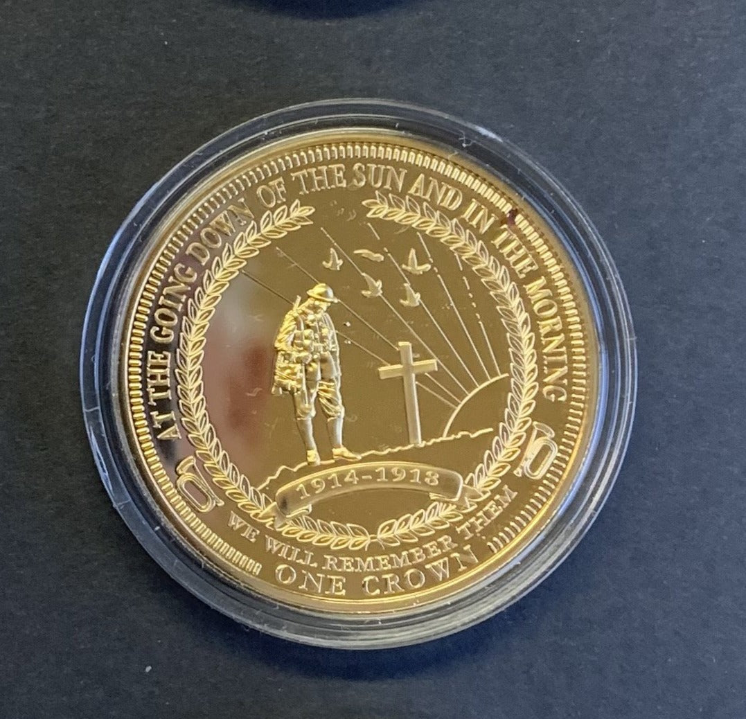 2014 The 1st World War Centenary Golden Crown Collection.. We Will Remember Them
