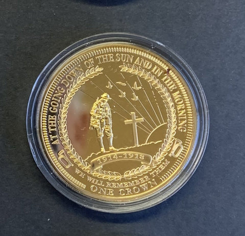 2014 The 1st World War Centenary Golden Crown Collection.. We Will Remember Them