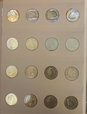 Australia 1984 - 2005  Royal Australian Mint $1 One Dollar Uncirculated Coin Collection