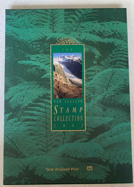 New Zealand 1992 Post Office Year Book containing all the different simplified stamps issued that year