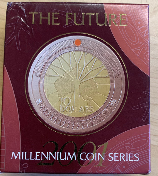 2001 Millennium The Future Silver $10 Proof