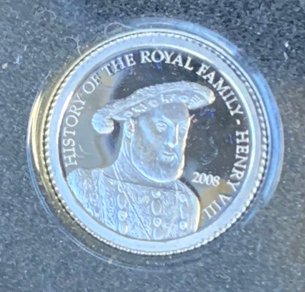 Cook Islands $1 Henry VIII .5 grams Platinum Proof Coin.