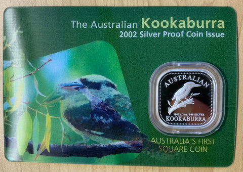 Australia 2002 Perth Mint Fifty cents Kookaburra 1/2oz Silver Proof Coin