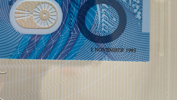 Australia $10 Last Paper MRR & 1st Polymer Black serial Banknote Folder