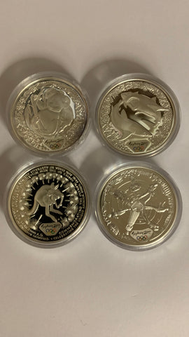 Australia 2000 Royal Australian Mint Sydney Olympics 4 x $5 Silver Proof