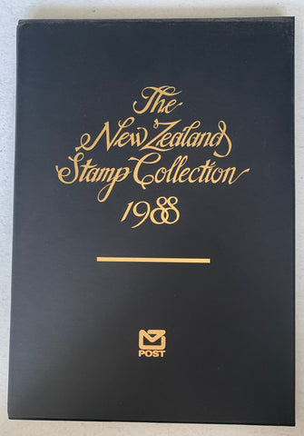 New Zealand 1988 Post Office Year Book containing all the different simplified stamps issued that year