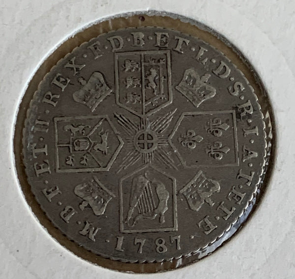 UK Great Britain George III, 1787 Shilling Coin