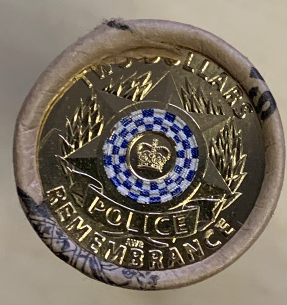 Australian 2019 Royal Australian Mint $2 Police Coloured Coin RAM Roll