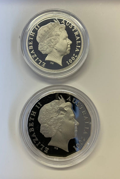 2001 centenary of Federation South Australia 20c & 50c Proof