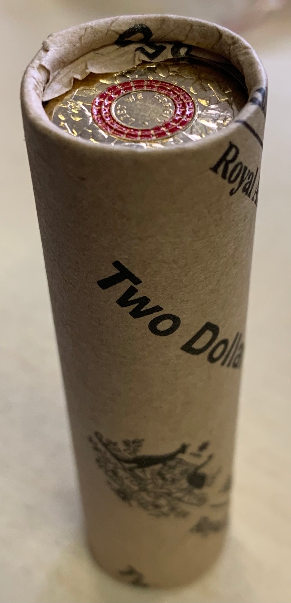 Australia 2015 Royal Australian Mint $2 Coloured Lest we Forget RAM Roll