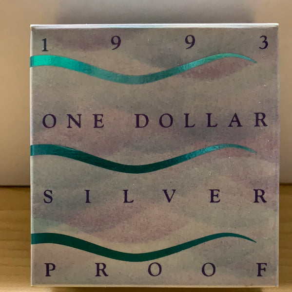 Australia $1 One Dollar 1993 Water Is Life Silver  Proof Coin