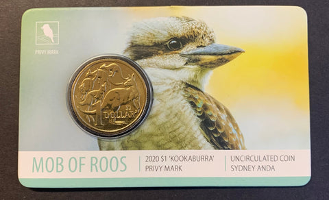 2020 Royal Australian Mint $1 Mob of Roos Sydney ANDA Privy Mark Uncirculated Coin