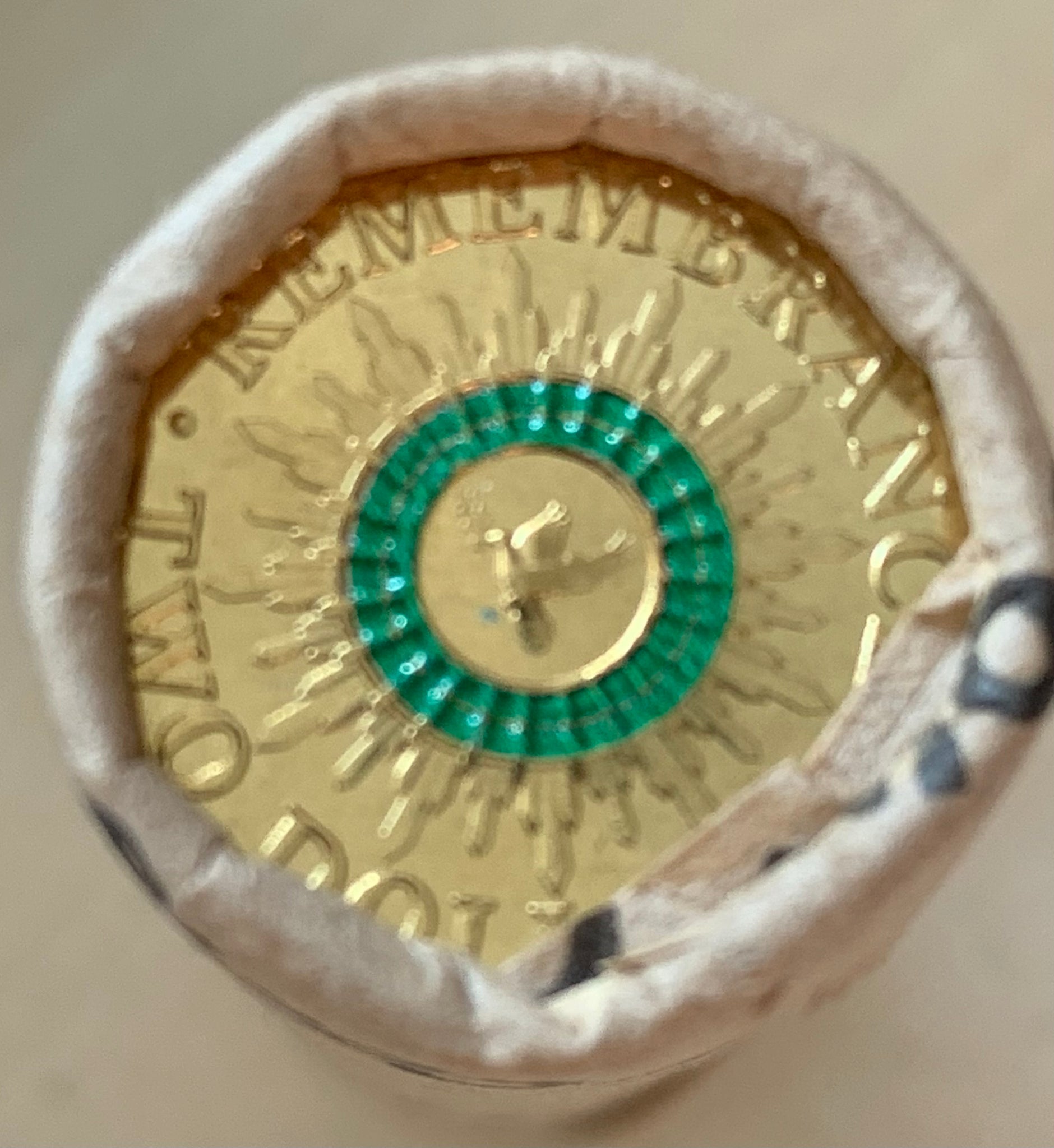 Australia 2014 Royal Australian Mint $2 Remembrance Day Coloured Uncirculated Coin RAM mint Roll