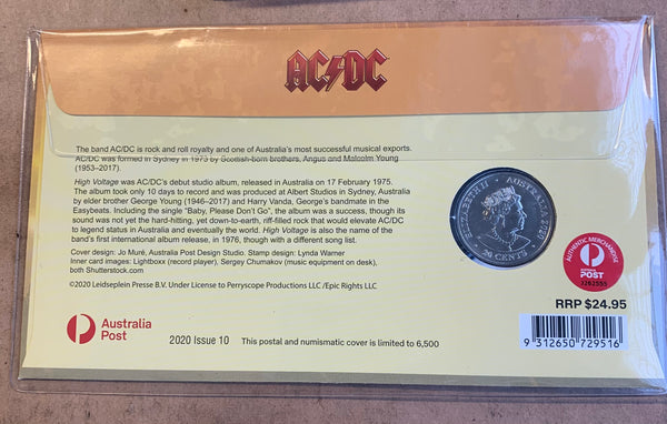 2020 AC/DC ACDC PNC with 20 cents coin