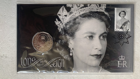 2015 50c  Australian Queen Elizabeth "Long May She Reign" PNC