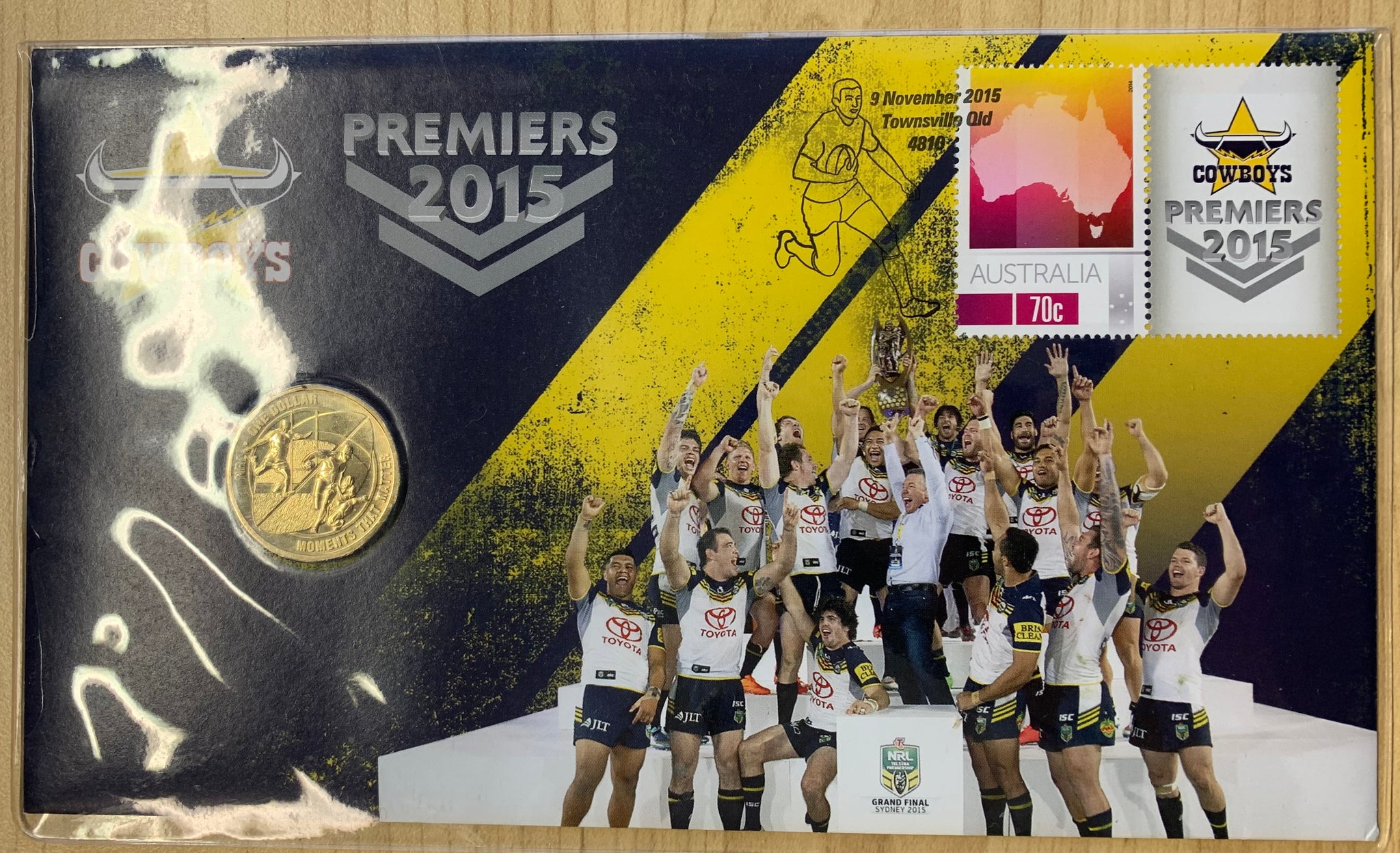 2015 Australia $1 Cowboys NRL Premiers  PNC