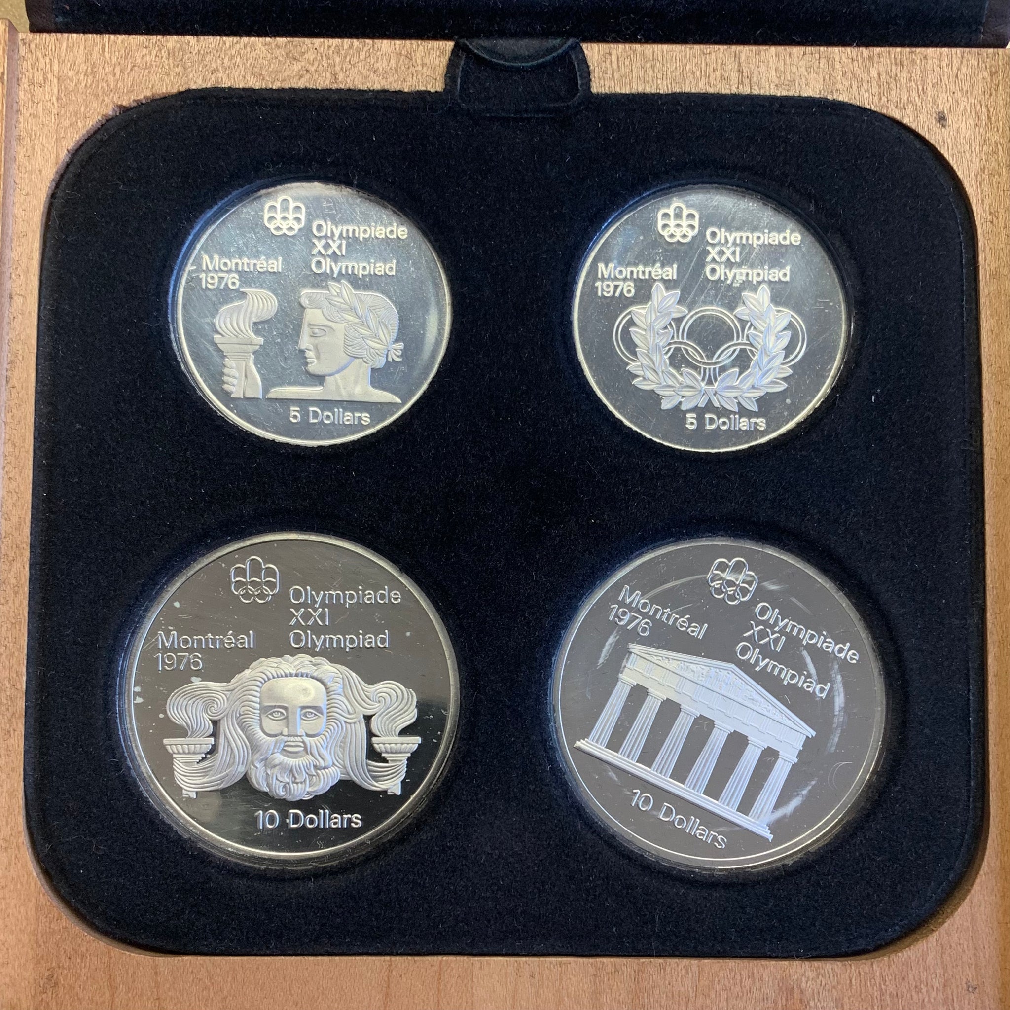 Canada 1972 Olympics Series 2 Silver Coin set of 4