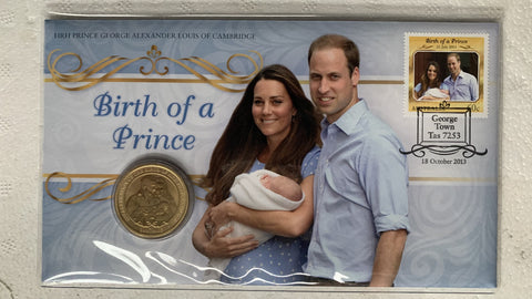 2013 Australian $1 Birth of Prince George PNC 1st Day Issue