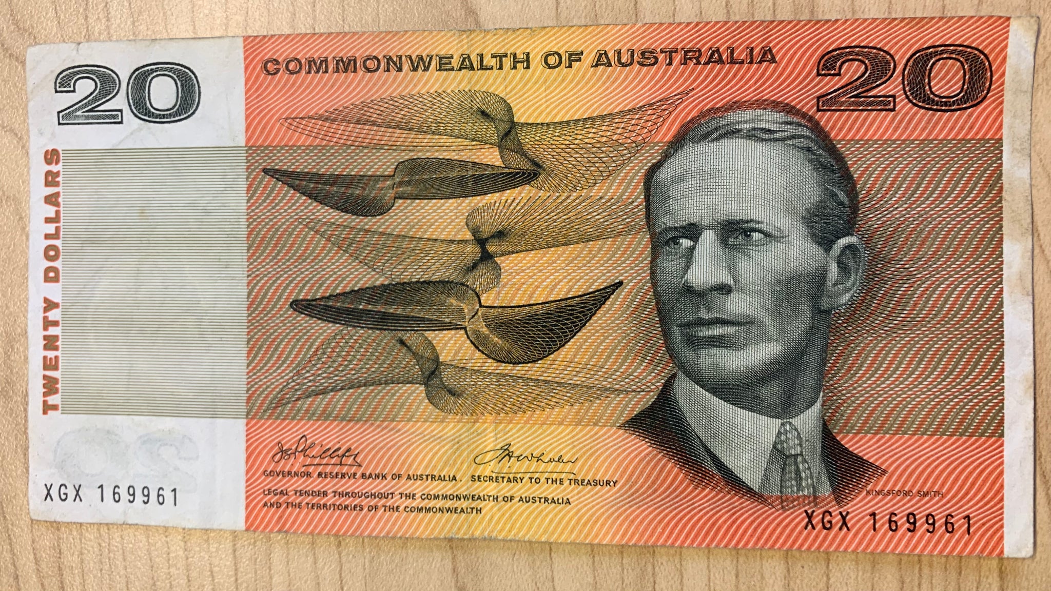 Commonwealth Of Australia 1972 R404 $20 Phillips Wheeler Banknote Fine ...