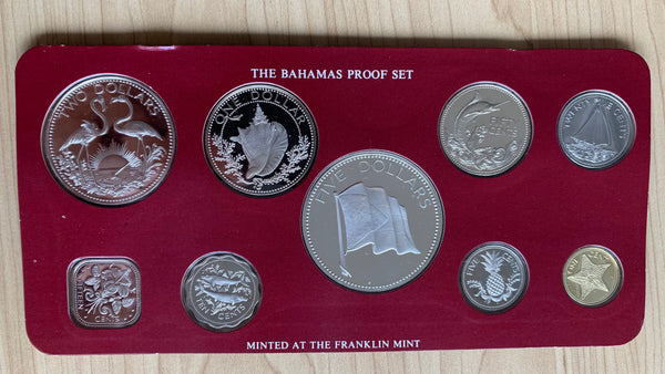 Bahamas 1976 Proof  Coin Set includes 4 silver coins