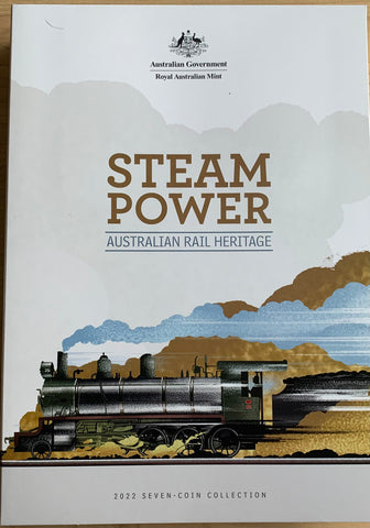 2022 Steam Power Coloured  50 Cents Coin Collection