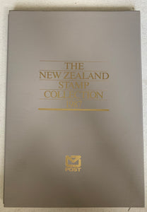 New Zealand 1987 Post Office Year Book containing all the different simplified stamps issued that year