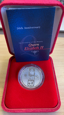 Australia 2003 Royal Australian Mint 50th Anniversary Coronation Queen Elizabeth II Silver Proof Coin