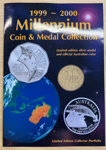 Australia Sherwood 1999 - 2000 Millennium Coin & Silver Medal Collection In Folder