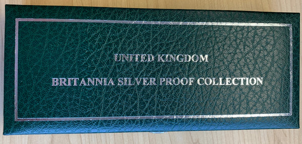 GB Great Britain UK 2007  Britannia 4 Coin Silver Proof Set Superb Condition.