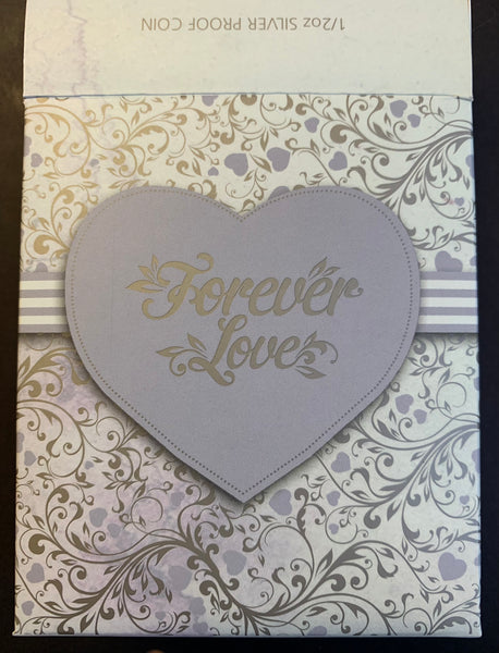 Tuvalu 2012 Perth Mint "Forever Love"  Coloured  50 cents 50c 1/2oz .999 Proof Silver Coin