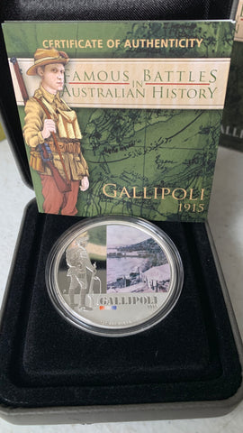 Australia 2011 Perth Mint Famous Battles in Australian History Gallipoli 1oz Silver Coin