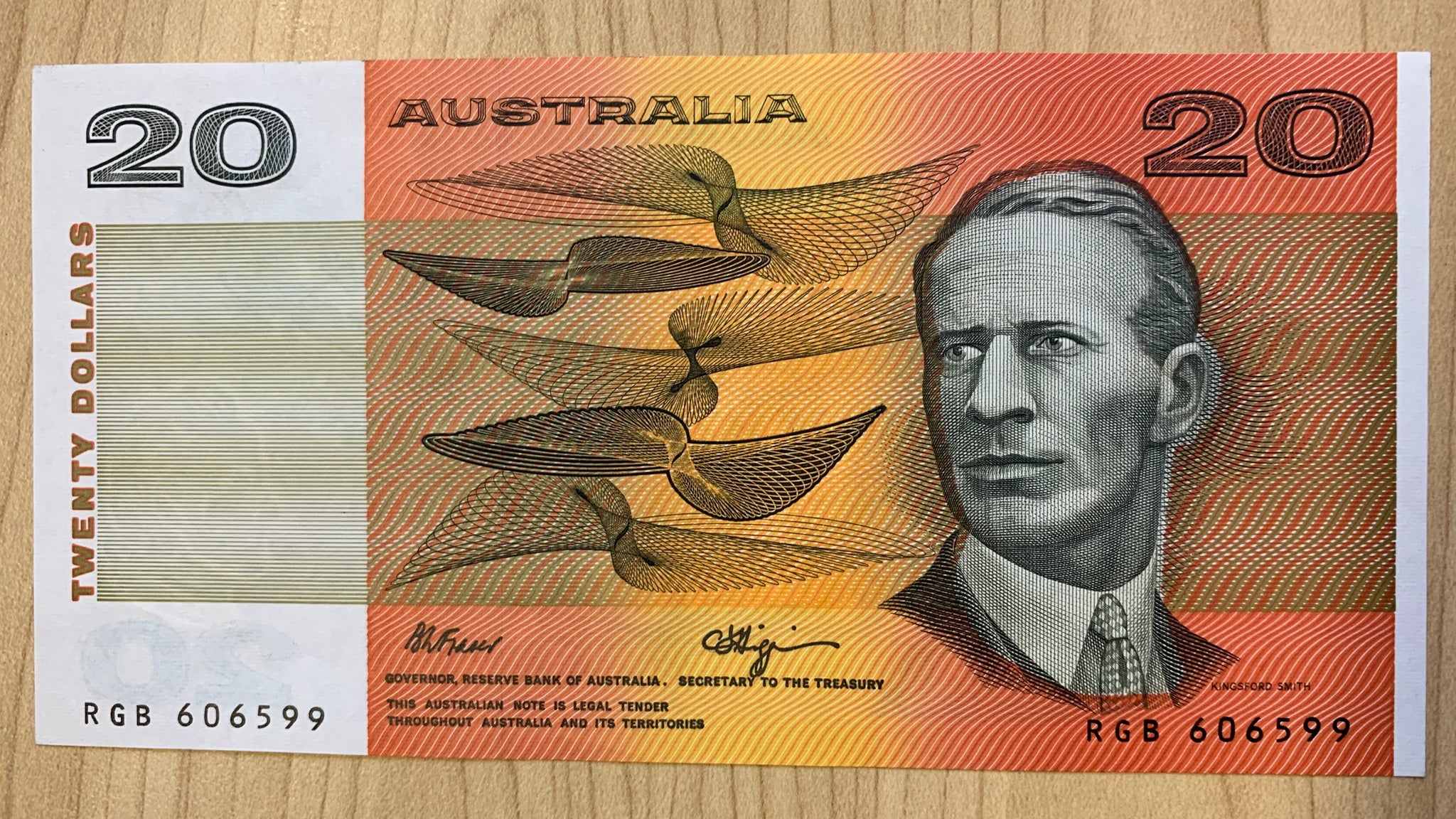 Australia R412 $20 Fraser Higgins Uncirculated Banknote