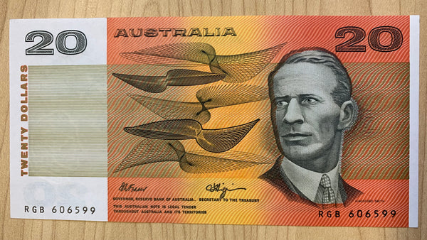 Australia R412 $20 Fraser Higgins Uncirculated Banknote