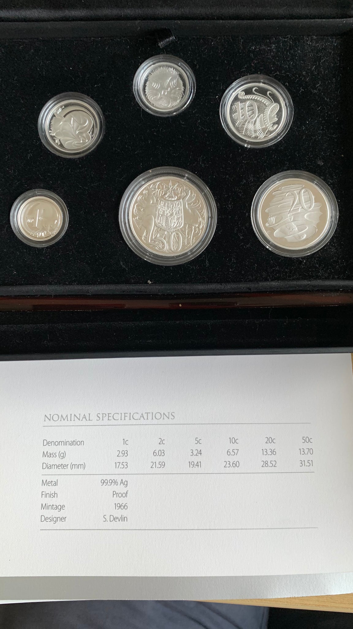 Australia 2016 Royal Australian Mint FINE SILVER Proof Coin Set