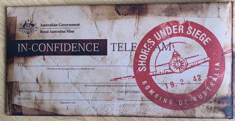 Australia 2012 Royal Australian Mint Shores Under Siege 2 x 20c & 50c Uncirculated Coins