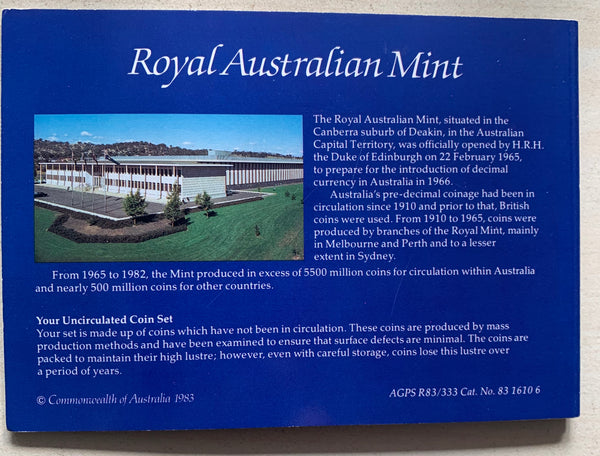 Australia 1984 Royal Australian Mint uncirculated Coin Set