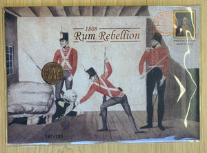 Australia 2019 Rum Rebellion Limited Issue of 200 Prestige PNC with $1 coin