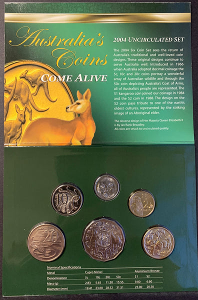 Australia 2004 Royal Australian Mint Uncirculated Year Coin Set